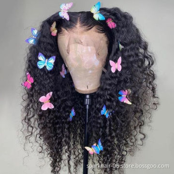 Wholesale T-Part Lace Front Human Hair Wigs Transparent Lace Frontal Wig T-Part Remy Brazilian Straight LacClosure Wig